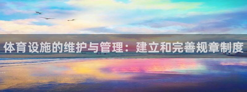 意昂4集团官网网址：体育设施的维护与管理：建立和完善